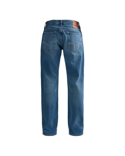 Replay Blue Jean Deryck À Patch Logo for men