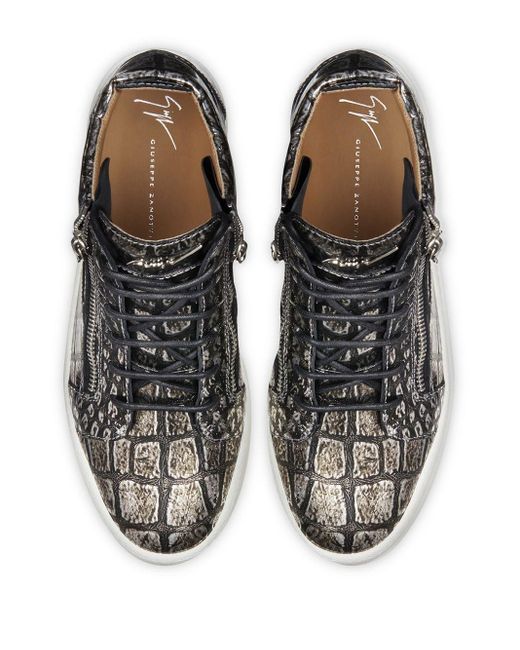 Giuseppe Zanotti KRISS UOMO SNEAKER MID TOP NERO [SL1449IT] - Slotlandia