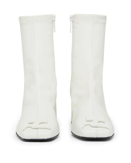Courreges White Reedition Ac Ankle Boots