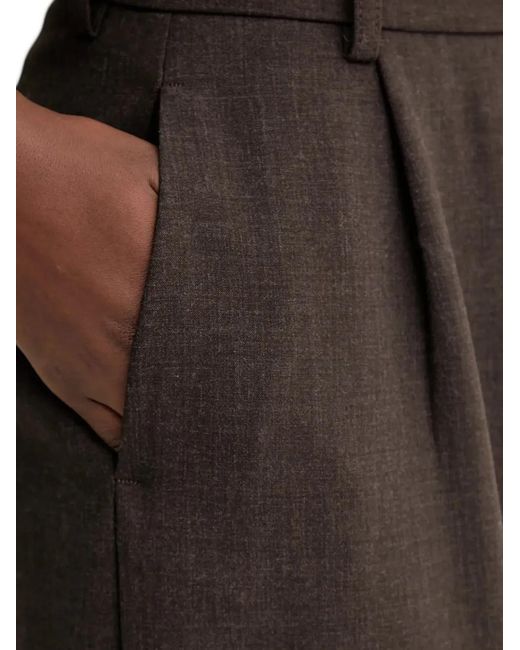 Pleated wide-leg trousers Sessun de color Black