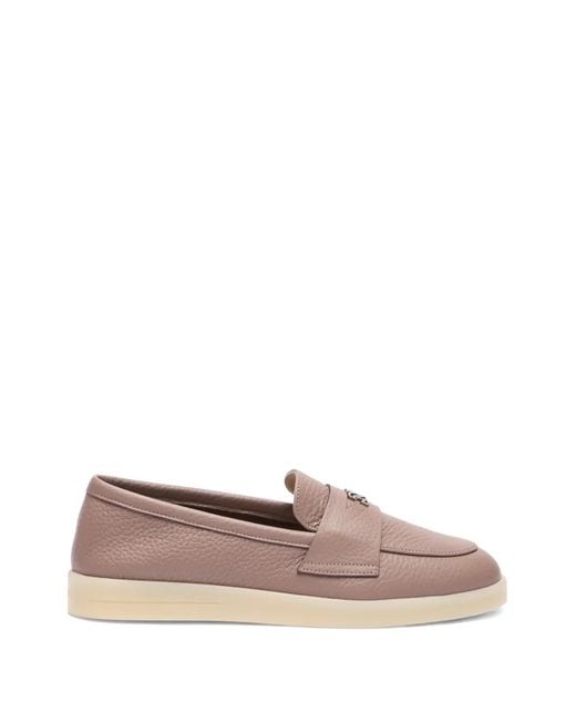 Casadei Brown Passage Loafers