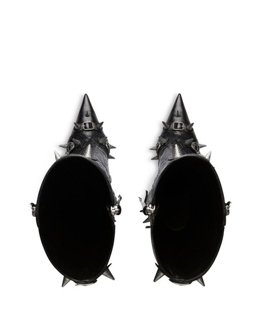 Botas Cagole con tacón de 90mm Balenciaga de color Black