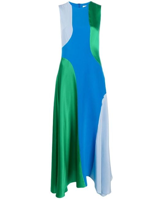 Chinti & Parker Blue Colour-block Dress