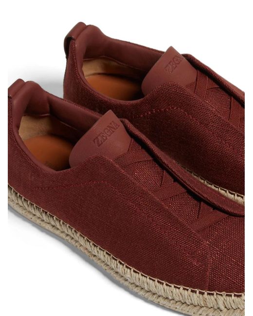 メンズ Zegna Triple Stitch エスパドリーユ Brown