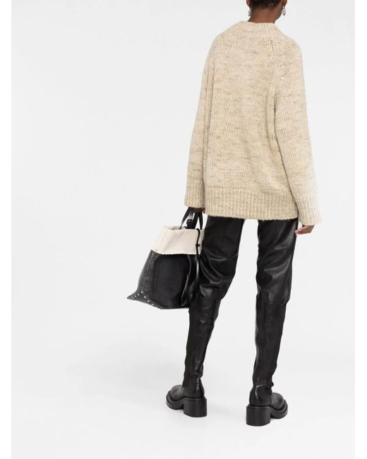 Maison Margiela Natural Chunky-knit Crew-neck Jumper