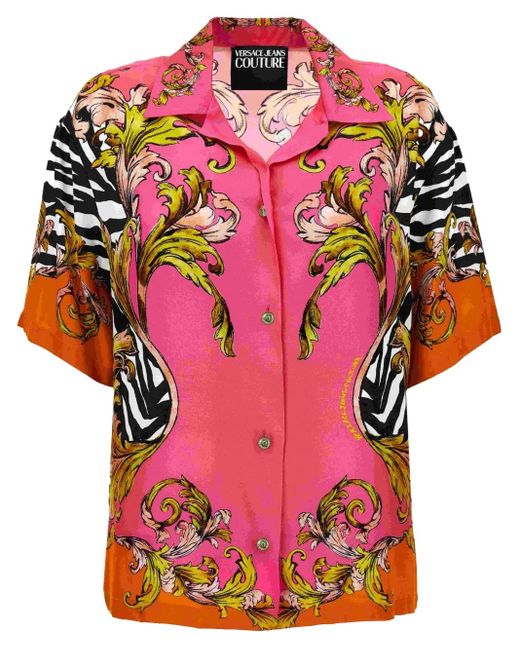 Versace Jeans Couture バロッコプリント シャツ Pink