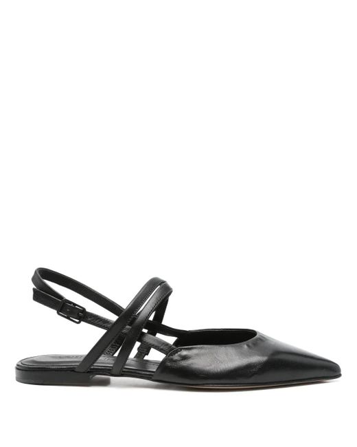 Pomme D ́Or Leren Ballerina's in het Black