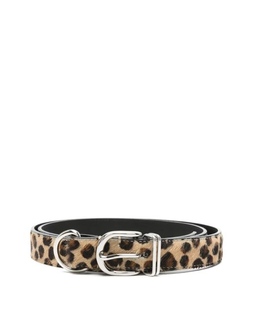 Undercover White Leopard-Print Belt for men