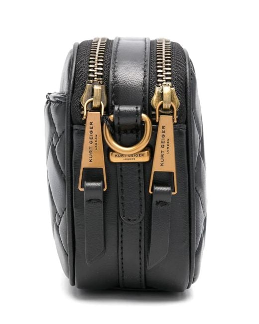 Kurt Geiger Black Dual-Zip Crossbody Bag