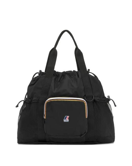 K-Way Black Drawstring Tote Bag