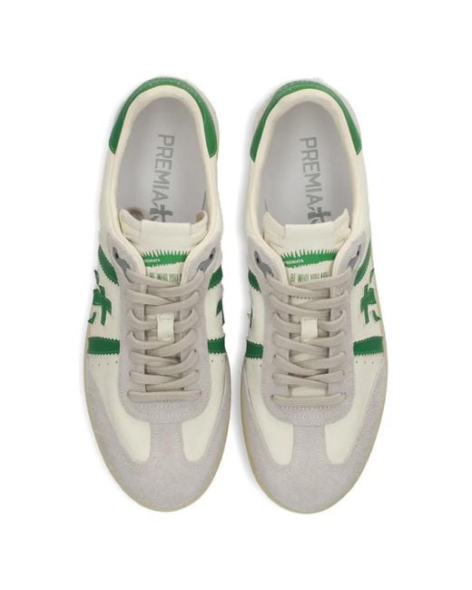 Premiata Green Bonnie Lace-Up Sneakers for men