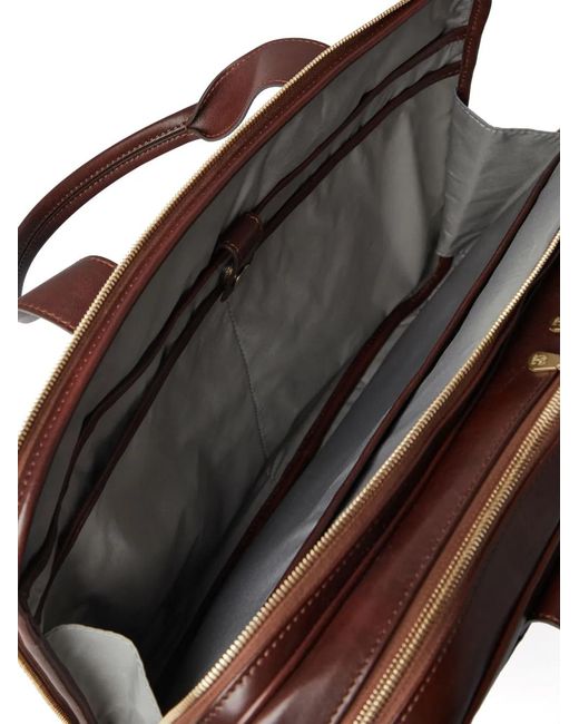 Portadocumenti Con Logo di Brunello Cucinelli in Brown da Uomo