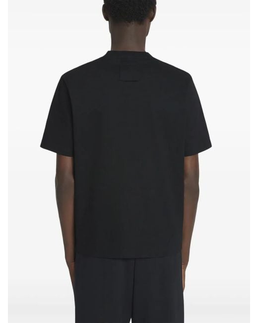Lanvin Black Denim Script Logo T-Shirt for men
