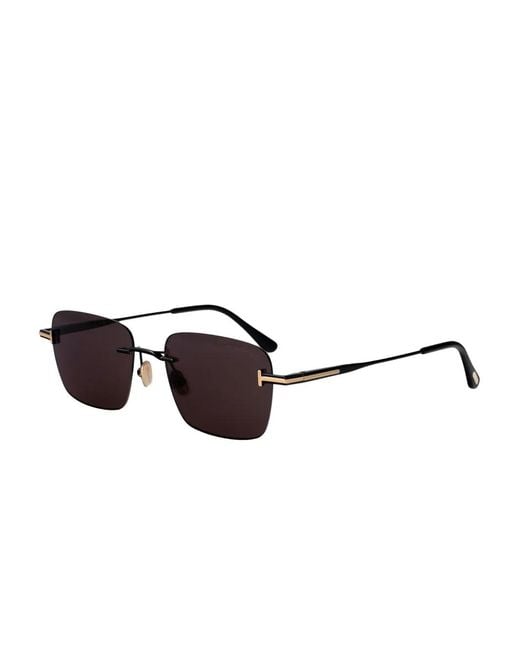 Tom Ford Brown Jake Rectangle Sunglasses for men