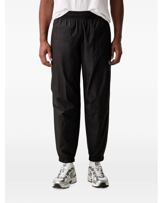 EA7 Black Logo-Print Tracksuit for men