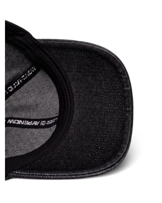 Aape By A Bathing Ape Black Patch-Appliqué Cap for men
