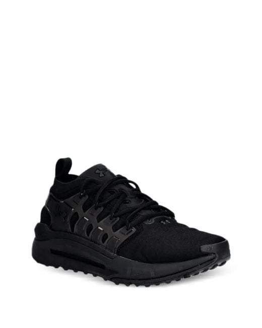 Under Armour Black Round-Toe Sneakers for men