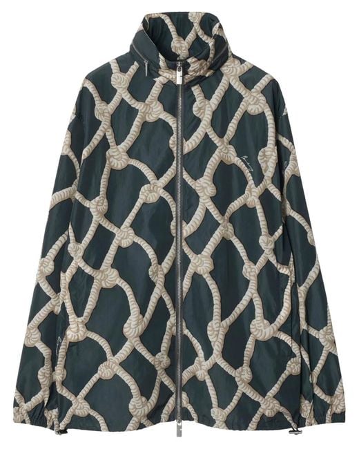 Burberry Green Knot Print Jacket for men