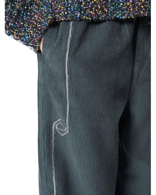 ACHM Blue Icon Logo Trousers for men