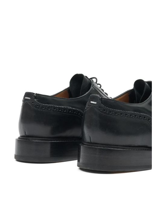 Maison Margiela Black Tabi Monster Leather Brogues for men