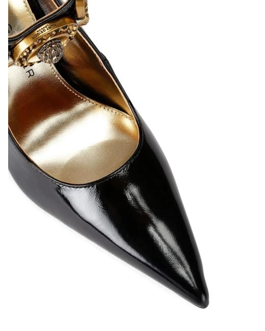 Kurt Geiger Black Mansion Pumps mit Knöchelriemen 105mm