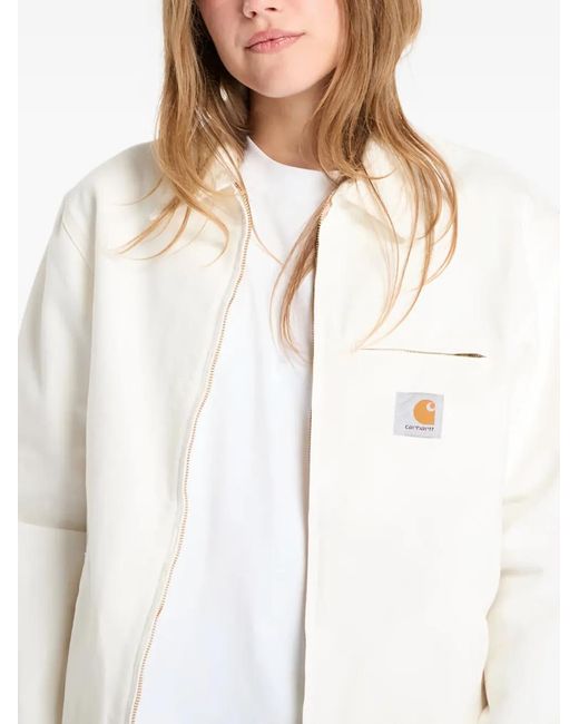 Carhartt White Detroit Zip-Up Jacket