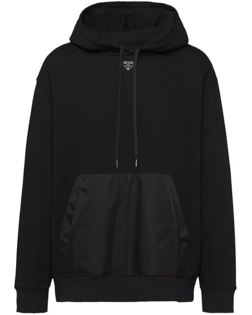 Prada Fleece Jack Met Logo in het Black voor heren