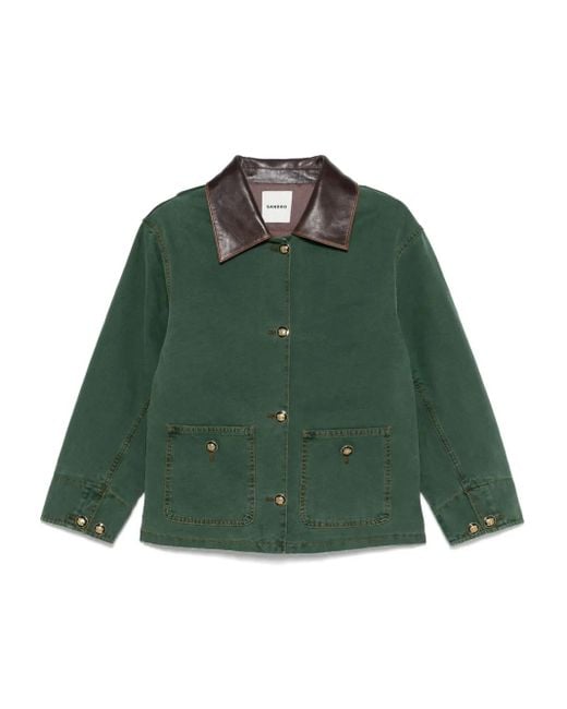 Sandro Oversized Jack in het Green