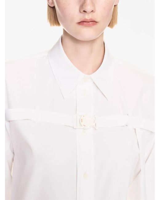 Off-White c/o Virgil Abloh White Off- Shirt With Cut-Out Detail