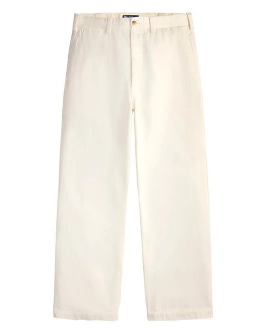 Polo Ralph Lauren White The Big Cotton Chino Trousers for men