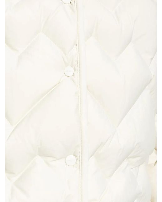 Moncler White Senevee Quilted Puffer Jacket