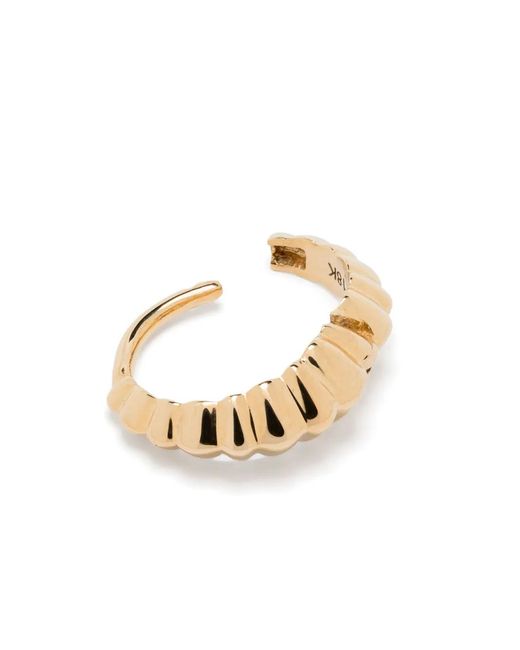 Lizzie Mandler Metallic 18Kt Mini Crescent Single Earring