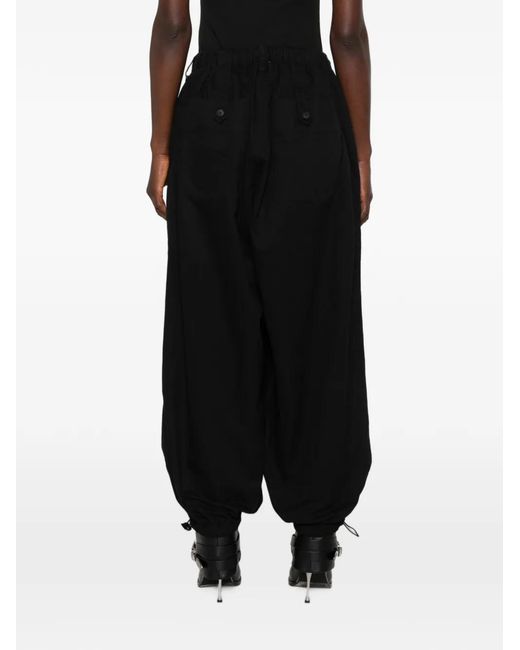 Entire studios Black Elasticated-Cuff Trousers