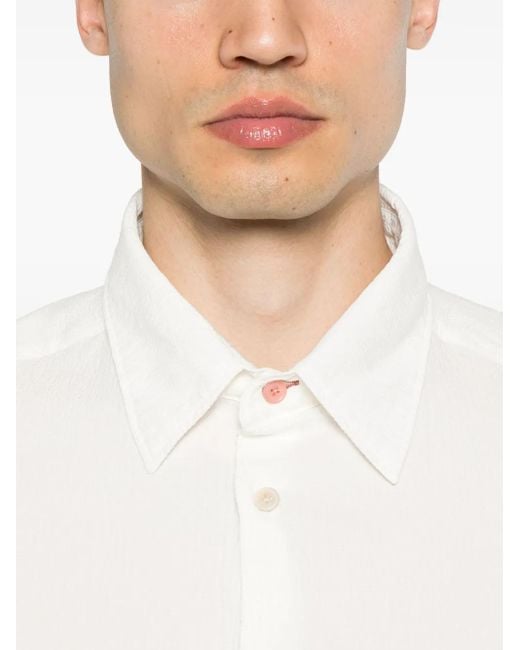 メンズ Paul Smith シアサッカー シャツ White