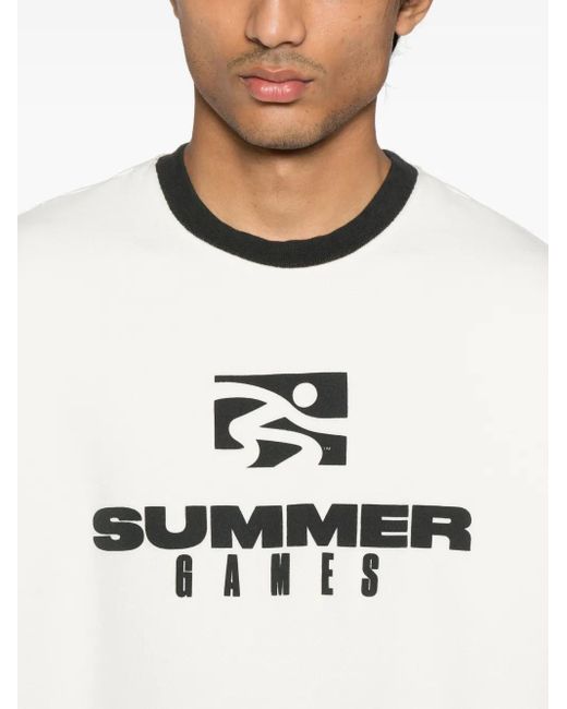 SUMMER GAMES White Logo-Print Sweatshirt for men