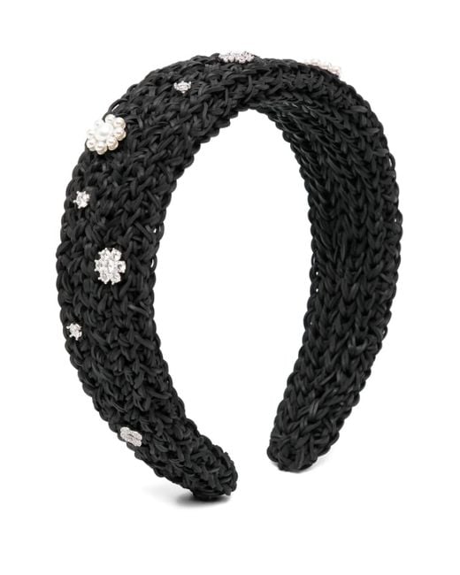 ShuShu/Tong Gevlochten Haarband in het Black