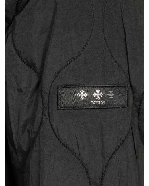 Tatras Black Quilted Panelled Jacket for men