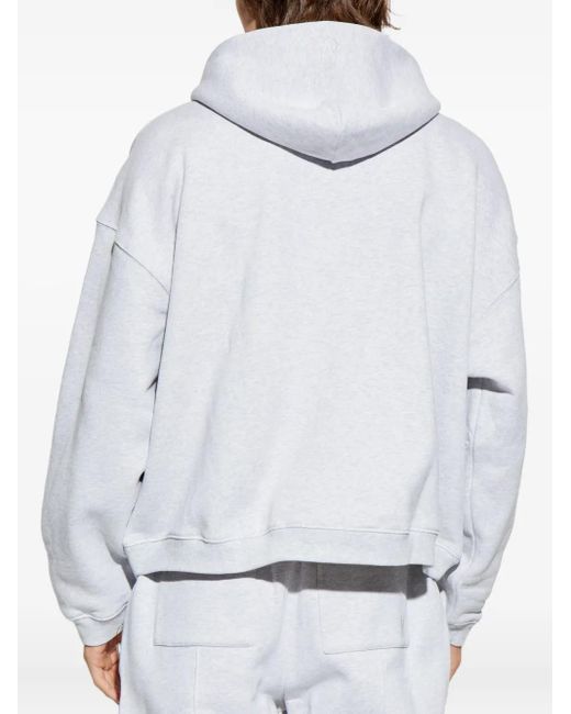 Represent White Initial Boxy Hoodie for men