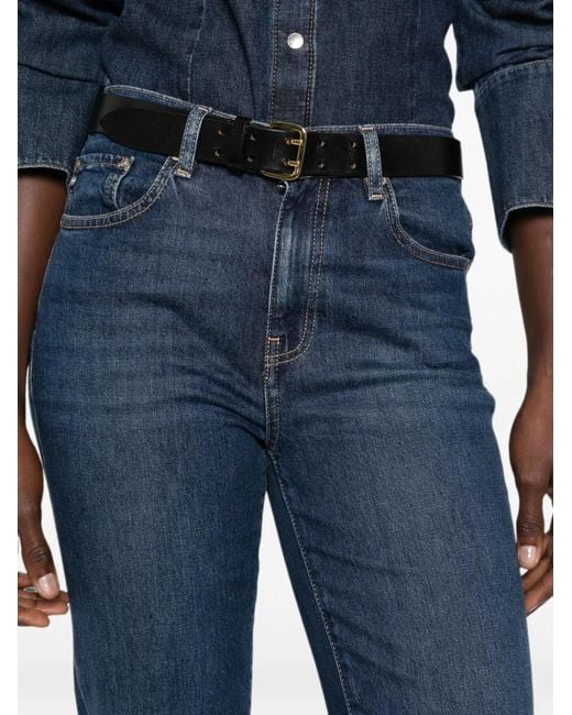 AG Jeans Blue Brinley Straight-Leg Jeans
