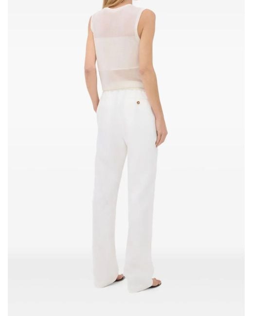 Loulou de Saison White Anita Sleeveless Top