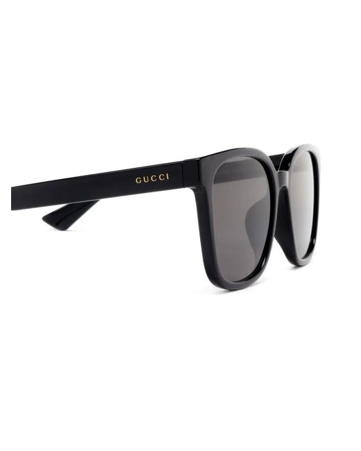 Gucci Black Square Frame Sunglasses for men