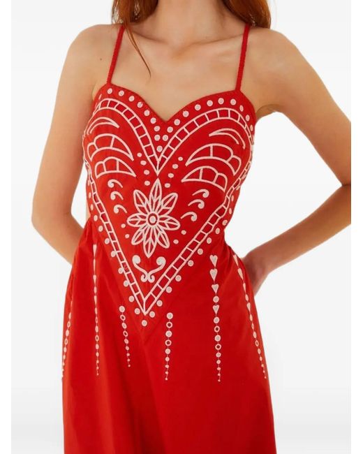 Farm Rio Red The Vicky Dress