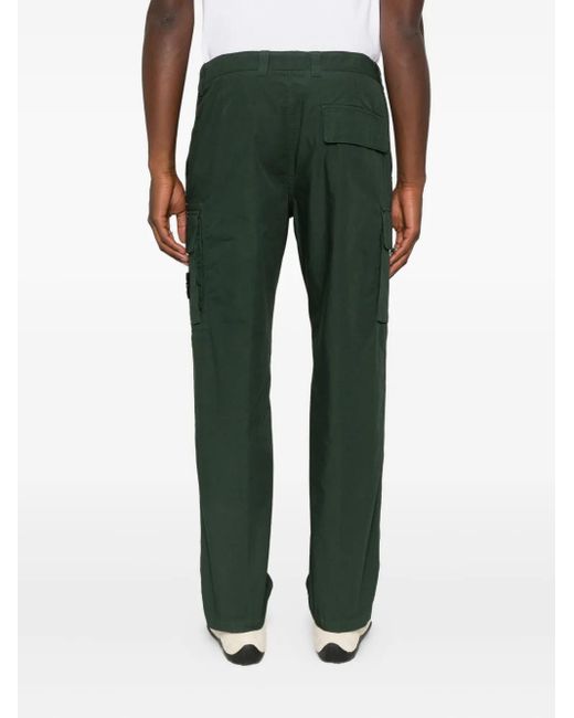 Stone Island Cargo Broek Met Logopatch in het Green voor heren