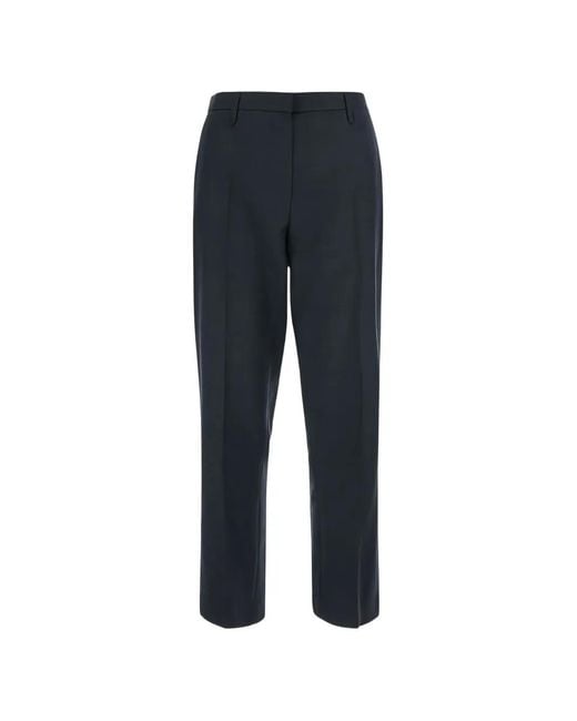 Tela Blue Pressed-Crease Tailored Trousers