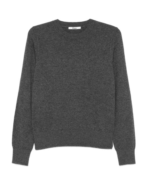 Rhea ラウンドネック セーター Gray