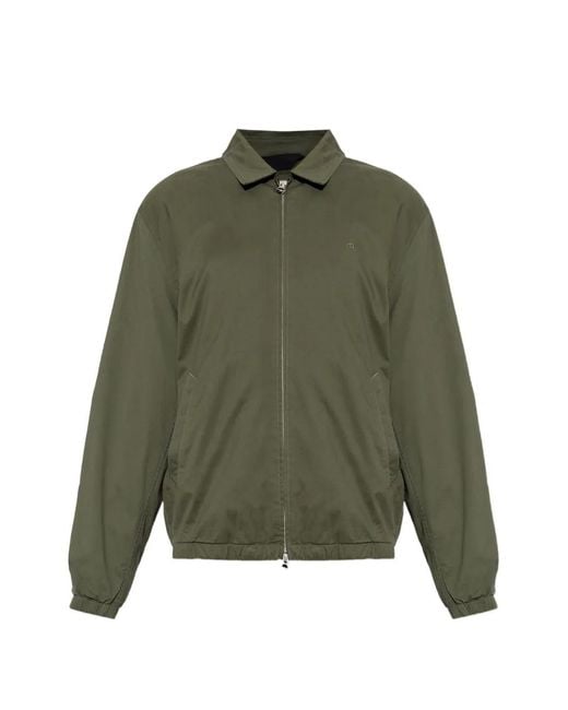 Rag & Bone Green Logo-Embroidered Zip-Up Jacket for men