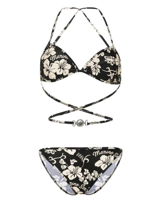 Bikini A Fiori di MARINE SERRE in White