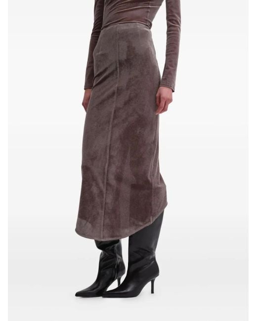 Remain Asymmetrische Midi-Rok in het Gray