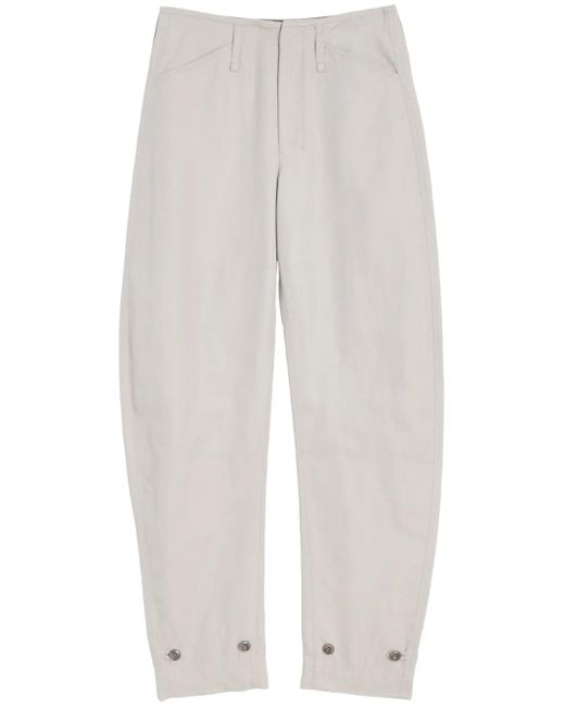 Lemaire White Fließende Tapered-Hose