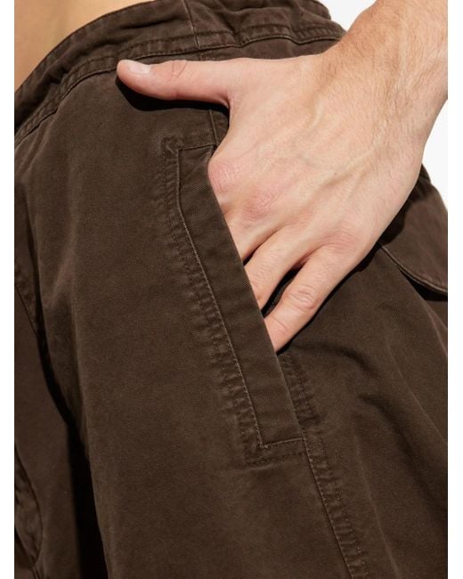 Entire studios Brown Drawstring Cargo Trousers